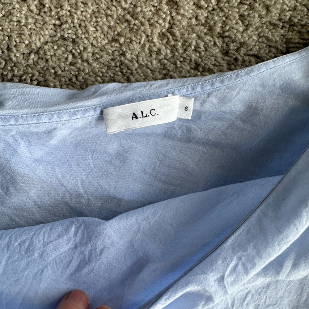 A.L.C.
Brielle Ruffled One-Shoulder Cotton Top - Picture 6 of 9